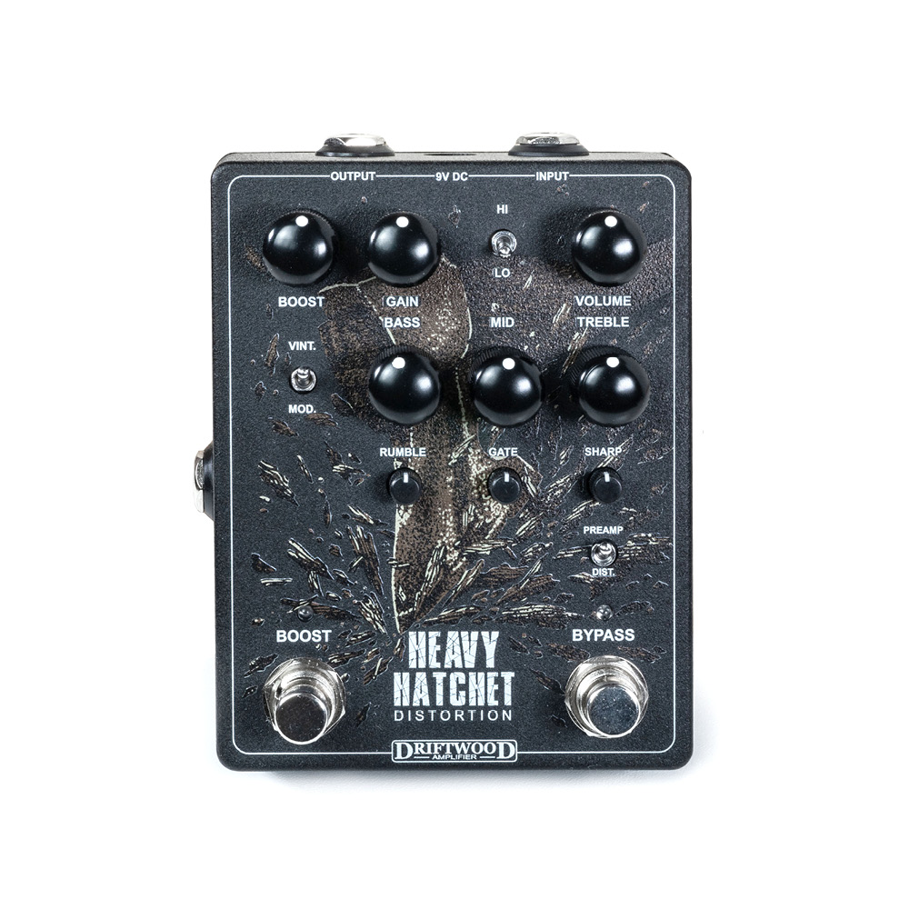 ギター DRIFTWOOD HEAVY HATCHET DISTORTION HEAVY HATCHET DISTORTION PEDAL - Driftwood Amps